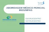 ABORDAGEM MÉDICO PERICIAL INSS/MPAS GEX/RJ/CENTRO SST/RJ/CENTRO.