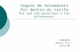 Seguro de Automóveis Por dentro da tarifa Por quê tão parecidas e tão diferentes? FUNENSEG Renato Pita Abril/06.