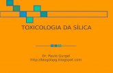 TOXICOLOGIA DA SÍLICA Dr. Paulo Gurgel .