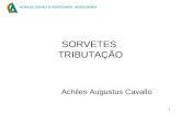 1 SORVETES TRIBUTAÇÃO Achiles Augustus Cavallo ACHILES CAVALLO ADVOGADOS ASSOCIADOS.