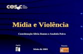 Mídia e Violência Coordenação Silvia Ramos e Anabela Paiva Apoio Parceria Maio de 2005.