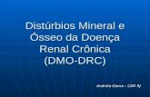 Distúrbios Mineral e Ósseo da Doença Renal Crônica (DMO-DRC) Andréia Gama – CDR RJ.