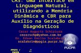 PPGTS / PUCPR cezarschp@yahoo.com.br scalabrin@ppgia.pucpr.br CAS: Uma Interface em Linguagem Natural, utilizando a Memória Dinâmica e CBR para Auxílio.