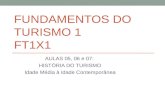 FUNDAMENTOS DO TURISMO 1 FT1X1 AULAS 05, 06 e 07: HISTÓRIA DO TURISMO Idade Média à Idade Contemporânea.
