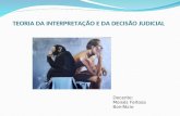 TEORIA DA INTERPRETAÇÃO E DA DECISÃO JUDICIAL Docente: Moisés Feitosa Bonifácio.