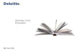 Deloitte CrCt Prestador BR Tax COE. © 2011 Deloitte Global Services Limited Conteúdo Controle de acesso3 Entrando no sistema4 Dashboard5 Gerenciando informações6.