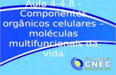 Aula 4-4.8 - Componentes orgânicos celulares – moléculas multifuncionais da vida.