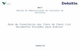 Book de Formulários dos Itens do Check List Documentos Enviados para Análise Junho/12 NACT Núcleo de Administração de Contratos de Terceiros.