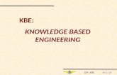 DIP_KBE n o 1 / 29 KBE: KNOWLEDGE BASED ENGINEERING.