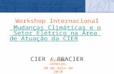 Workshop Internacional Mudanças Climáticas e o Setor Elétrico na Área de Atuação da CIER CIER / BRACIER Mudanças Climáticas e o Setor Elétrico na Área.