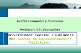 Universidade Federal Fluminense MBA Gestão de Empreendimentos Turísticos Gestão Econômica e Financeira Professor: João Evangelista.