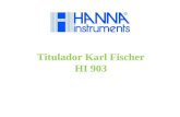 Titulador Karl Fischer HI 903. Titulação Volumétrica Karl Fischer HI903 - Análise de Mercado - Aplicações - Teoria - Instrumentação.