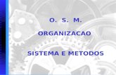 O. S. M. ORGANIZACAO SISTEMA E METODOS CONCEITOS Organização Organização Associação ou instituição com objetivos definidos. Sistema Sistema Disposição.