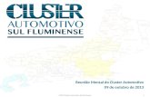 ©2013 Cluster Automotivo Sul Fluminense 1 Reunião Mensal do Cluster Automotivo 09 de outubro de 2013.