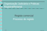 Albertina Nobre OJPRN Organização Judiciária e Práticas Registral/Notarial Processo de registo Registo comercial.
