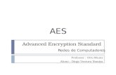 Advanced Encryption Standard Professor : Otto Muniz Aluno : Diogo Ventura Nomiya Redes de Computadores AES.