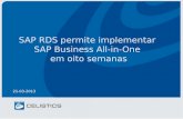 SAP RDS permite implementar SAP Business All-in-One em oito semanas 21-03-2013.