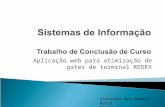 Aplicação web para otimização de gates de terminal REDEX Alexandre dos Santos Botta Danilo Gomes Aguirre de Oliveira.