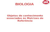 BIOLOGIA Objetos de conhecimento associados às Matrizes de Referência.