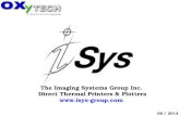 The Imaging Systems Group Inc. Direct Thermal Printers & Plotters  06 / 2014.