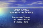 SÍNDROMES NEUROCUTÂNEAS Dra. Jussara Velasco Dra. Denize Bomfim Pediatria HRAS.
