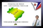 PESQUISA DE PREÇO GNV – GÁS NATURAL VEICULAR GNV VEREADOR REINALDO CHICONI.