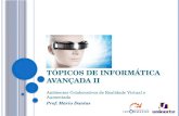 T ÓPICOS DE I NFORMÁTICA A VANÇADA II Ambientes Colaborativos de Realidade Virtual e Aumentada Prof. Mário Dantas.