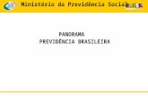 Ministério da Previdência Social PANORAMA PREVIDÊNCIA BRASILEIRA.