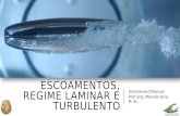 ESCOAMENTOS, REGIME LAMINAR E TURBULENTO Fenômenos Difusivos Prof. Eng. Marcelo Silva, M. Sc.