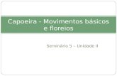 Seminário 5 – Unidade II Capoeira - Movimentos básicos e floreios.