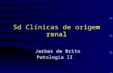 Sd Clínicas de origem renal Jarbas de Brito Patologia II.