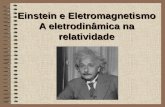 Einstein e Eletromagnetismo A eletrodinâmica na relatividade.