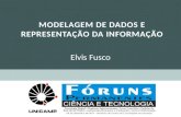MODELAGEM DE DADOS E REPRESENTAÇÃO DA INFORMAÇÃO Elvis Fusco.