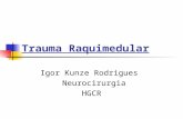 Trauma Raquimedular Igor Kunze Rodrigues Neurocirurgia HGCR.