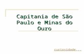 Capitania de São Paulo e Minas do Ouro curiosidade...