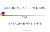 Isabel M. F. Almeida1 MÉTODOS EXPERIMENTAIS EM ENERGIA E AMBIENTE.