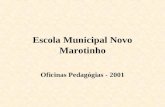 Escola Municipal Novo Marotinho Oficinas Pedagógias - 2001.