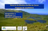 Reserva da Biosfera da Ilha do Corvo Proposta de candidatura Programa o Homem e a Biosfera/UNESCO.