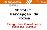 Metodologia Visual Dyogenes Cost@ GESTALT Percepção da Forma Categorias Conceituais Técnicas Visuais.