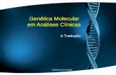 Genética Molecular em Análises Clínicas A Tradução Prof.Doutor José Cabeda.
