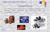 EM240 Estrutura e Propriedades dos Materiais Materiais Cerâmicos CERÂMICAS As Cerâmicas compreendem todos os materiais inorgânicos, não-metálicos, obtidos.