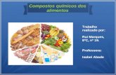 Compostos químicos dos alimentos Trabalho realizado por: Rui Marques, 8ºC, nº 19. Professora: Isabel Abade.