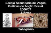 Tabagismo Escola Secundária de Vagos Práticas de Acção Social 2006/07 11ºAno.