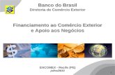 1 Banco do Brasil Diretoria de Comércio Exterior Financiamento ao Comércio Exterior e Apoio aos Negócios ENCOMEX - Recife (PE) julho/2010.