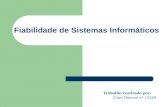 Fiabilidade de Sistemas Informáticos Trabalho realizado por: Clara Dimene nº 15589.