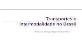 Transportes e Intermodalidade no Brasil Prof. Luís Henrique Rigato Vasconcellos.