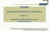 Prof.: Antonio Carlos Assumpção CEAV Desenvolvimento Econômico Parte I Modelos Neoclássicos de Crescimento.