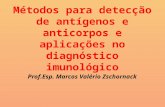 Métodos para detecção de antígenos e anticorpos e aplicações no diagnóstico imunológico Prof.Esp. Marcos Valério Zschornack.