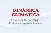 DINÂMICA CLIMÁTICA 1ª série do Ensino Médio Professora: Luiza de Marilac.