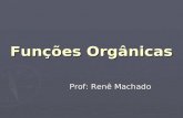 Funções Orgânicas Prof: Renê Machado. Funções Orgânicas O número enorme de compostos orgânicos conhecidos nos obriga a agrupa-los em classe ou famílias.